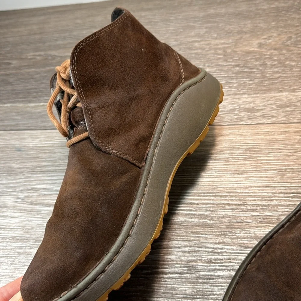 Chaco brown leather suede boots men’s size 8.5 (d94)